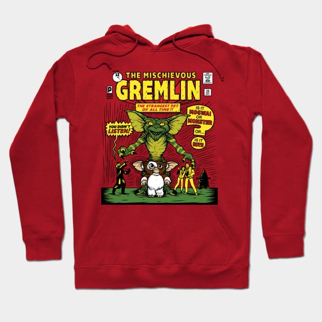 The Mischievous Gremlin Hoodie by mikehandyart